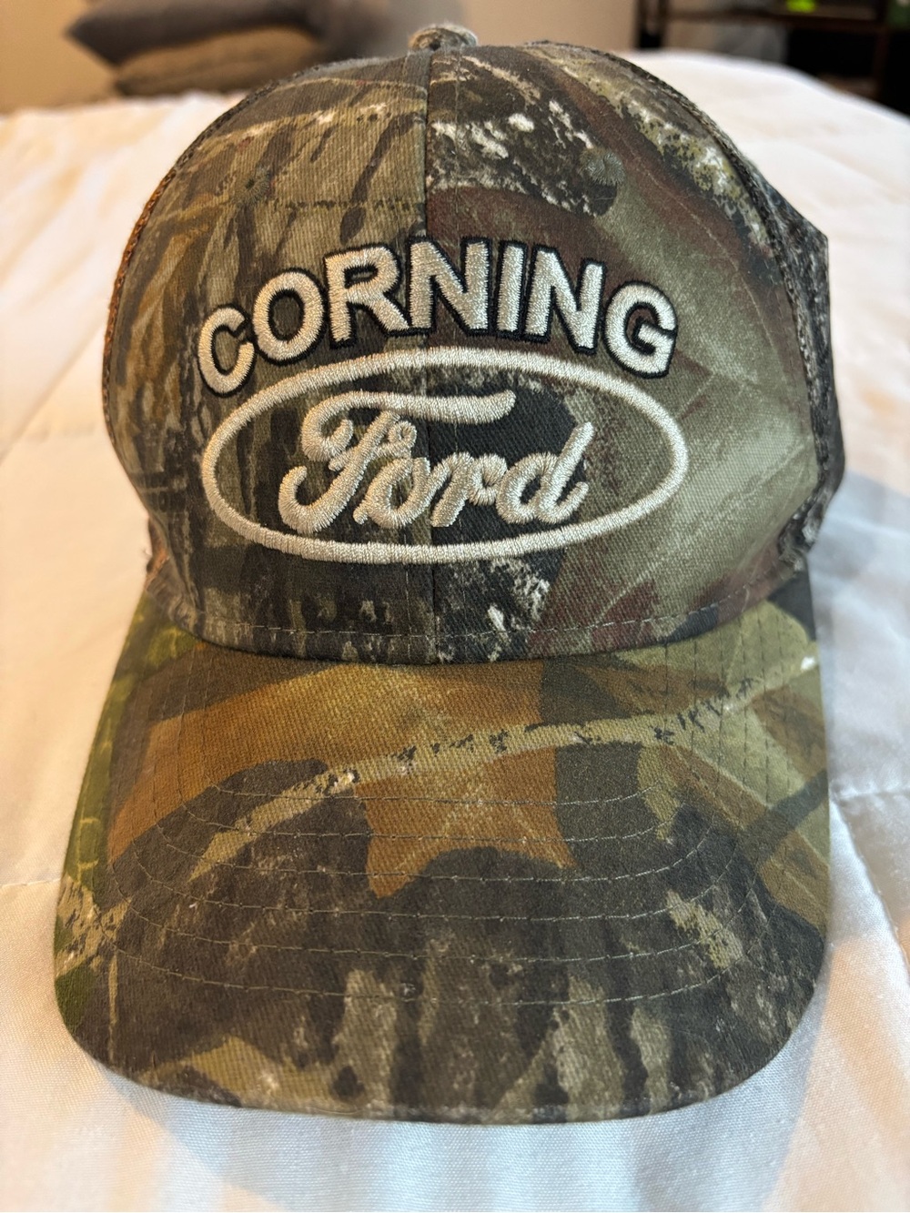 Ford Camouflage Baseball Cap in Brown and Green